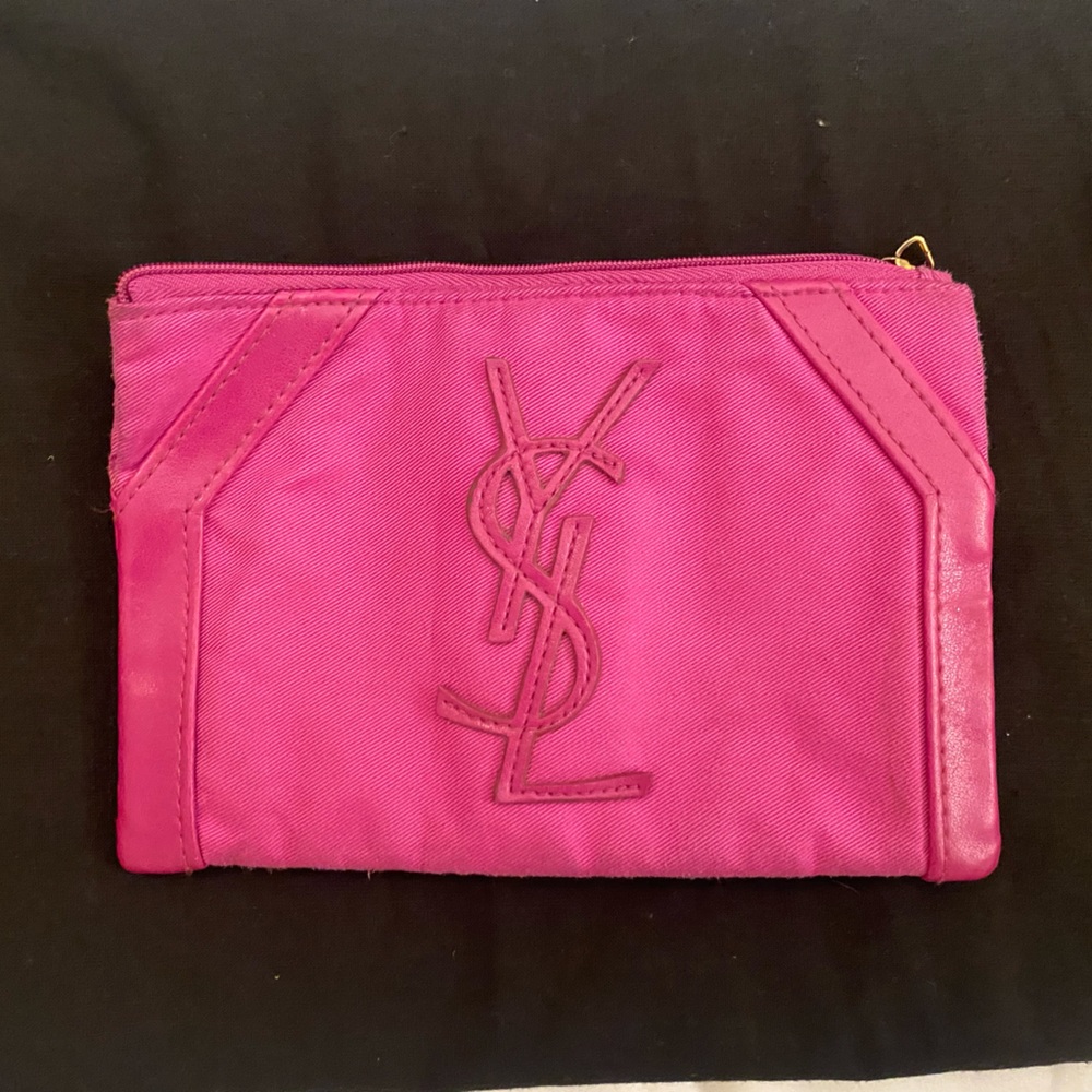 YSL Pink Makeup Pouch Clutch